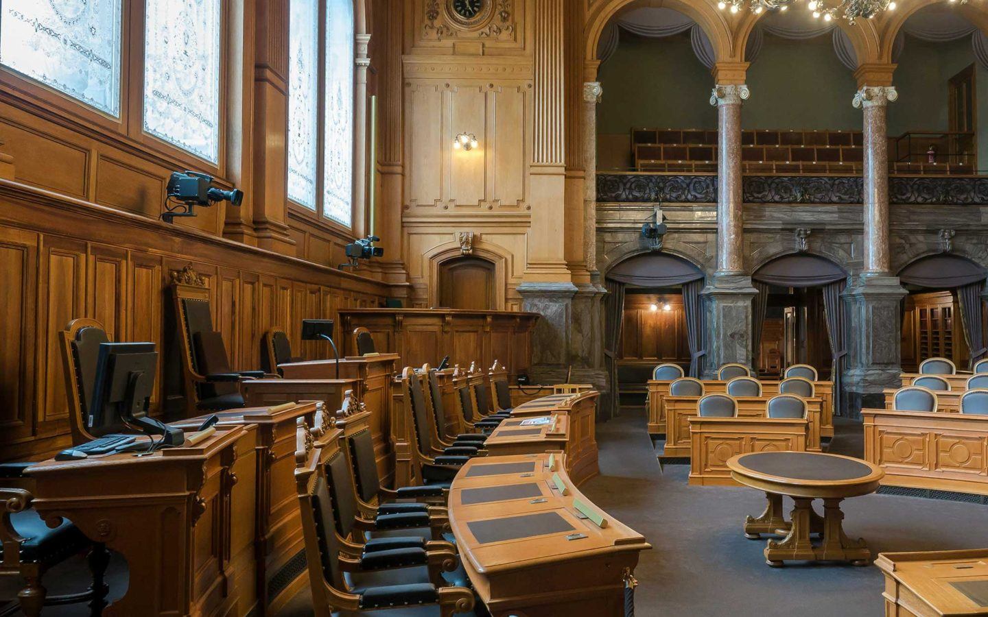 empty court room